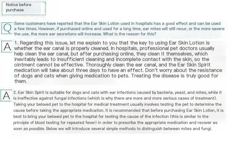 ORIDERMYL Ácaros del oído para mascotas, gatos y perros, ácaros del oído para detener el picor en los oídos, olor a picor en los oídos, 10 g 