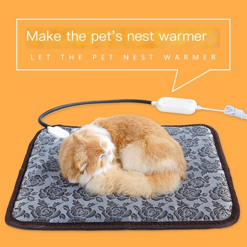 PAWRIO  Multiple sizes, multiple specifications,  Outdoor Heated Dog and Cat Bed, Electric Thermostatically Controlled Orthopedic Pet Pad