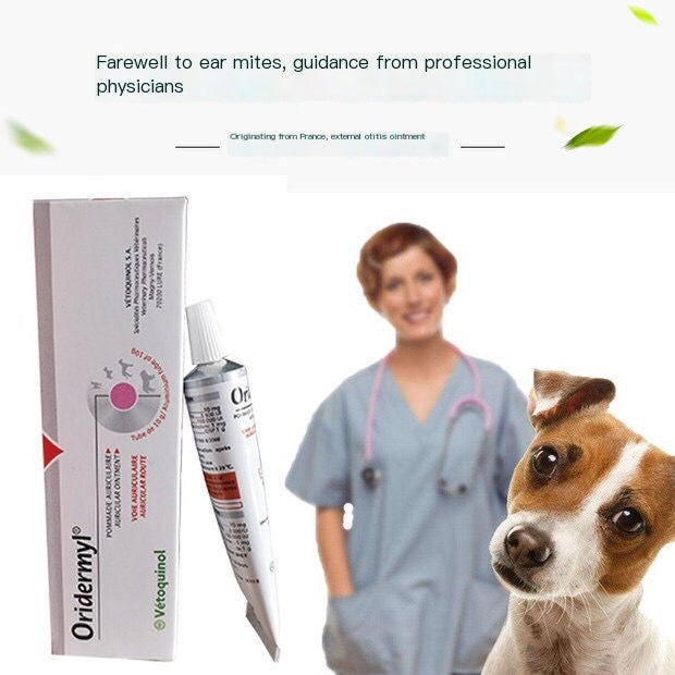 ORIDERMYL  Ear Mites for Pets Cats and Dogs Ear Mites Stop Itchy Ears Itchy Ears Odor 10g