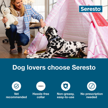 Seresto Small Dog Vet-Recommended Flea & Tick Treatment & Prevention Collar for Dogs Under 18 lbs.|8 Months Protection