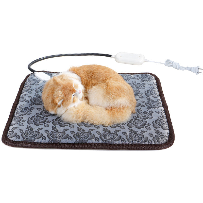 PAWRIO Múltiples tamaños, múltiples especificaciones, Cama para perros y gatos con calefacción para exteriores, Almohadilla ortopédica para mascotas con control termostático eléctrico 