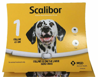 Scalibor Veterinarian Recommended Flea & Tick Treatment & Prevention Collar (All Seasons)|8 Months Protection|Flea & Worm Repellent