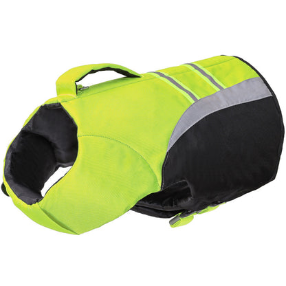 Chaleco salvavidas transpirable reflectante para perros con asa trasera