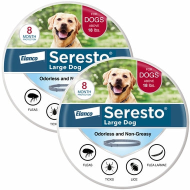 Seresto Collar de prevención y tratamiento contra pulgas y garrapatas para perros pequeños recomendado por veterinarios para perros de menos de 18 libras | 8 meses de protección 