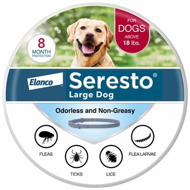 Seresto Collar de prevención y tratamiento contra pulgas y garrapatas para perros pequeños recomendado por veterinarios para perros de menos de 18 libras | 8 meses de protección 