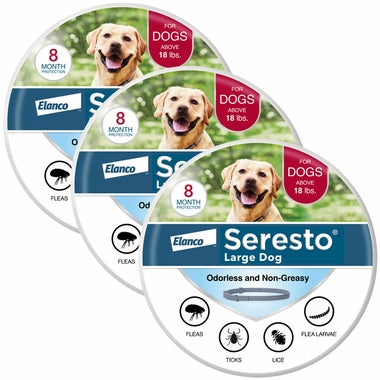 Seresto Collar de prevención y tratamiento contra pulgas y garrapatas para perros pequeños recomendado por veterinarios para perros de menos de 18 libras | 8 meses de protección 