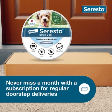 Seresto Small Dog Vet-Recommended Flea & Tick Treatment & Prevention Collar for Dogs Under 18 lbs.|8 Months Protection