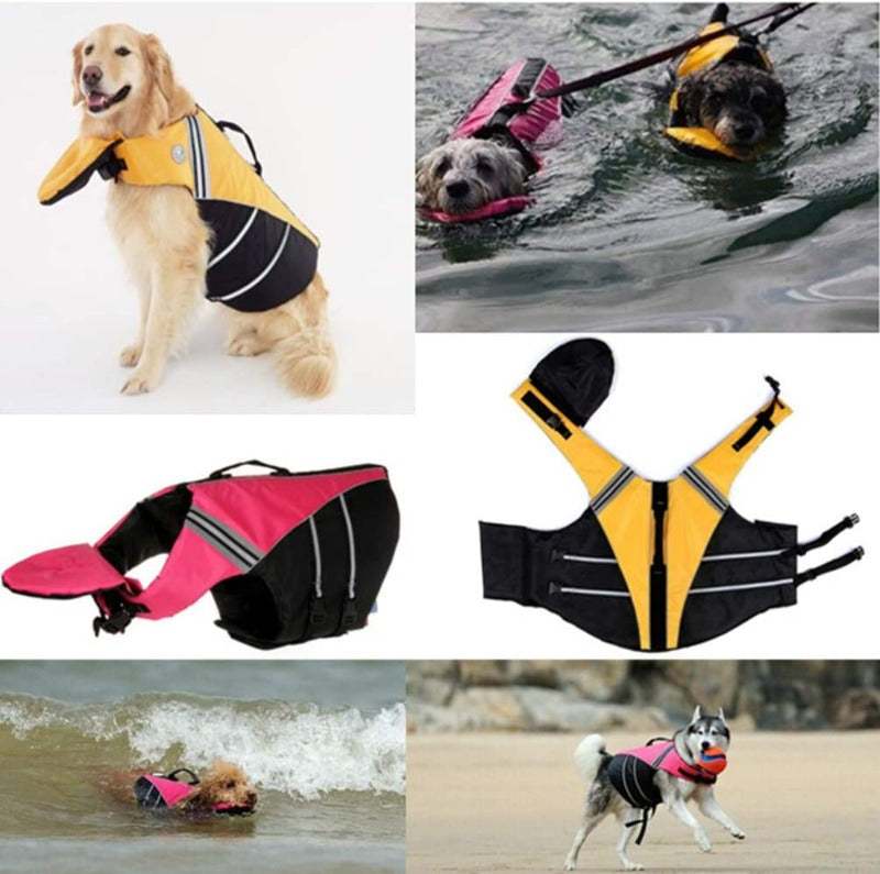 Reflective Pet Dog Life Jacket Adjustable Pet Dog Swimwear