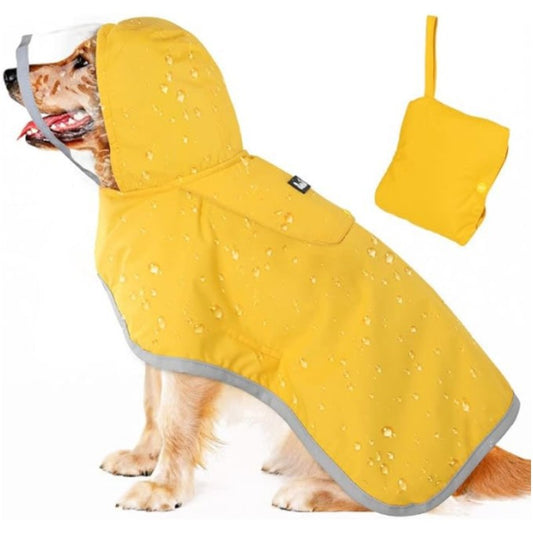 Chubasquero impermeable para perros grandes, abrigo cortavientos para perros, ropa impermeable