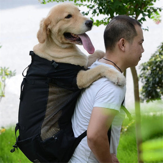 Mochila para perros con doble hombro para mascotas