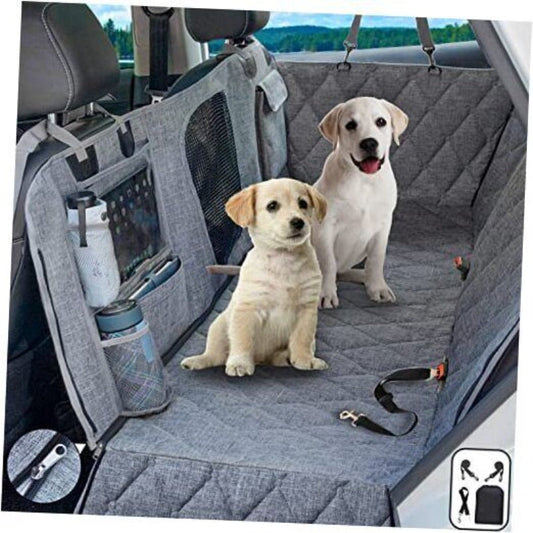 Dog Hammock Pet Dog Car Seat Cover With Mesh Window For Car SUV