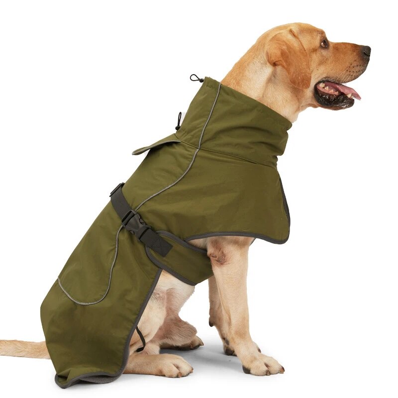 Chaquetas reflectantes del invierno del perro de la prenda impermeable y a prueba de viento del impermeable del perro con el interior del terciopelo