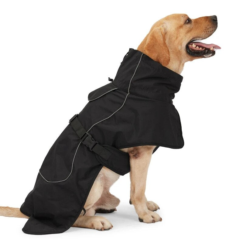 Chaquetas reflectantes del invierno del perro de la prenda impermeable y a prueba de viento del impermeable del perro con el interior del terciopelo