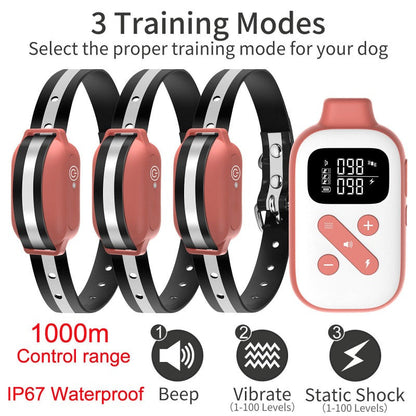 Collar de entrenamiento para perros Collar de perro eléctrico con control remoto recargable