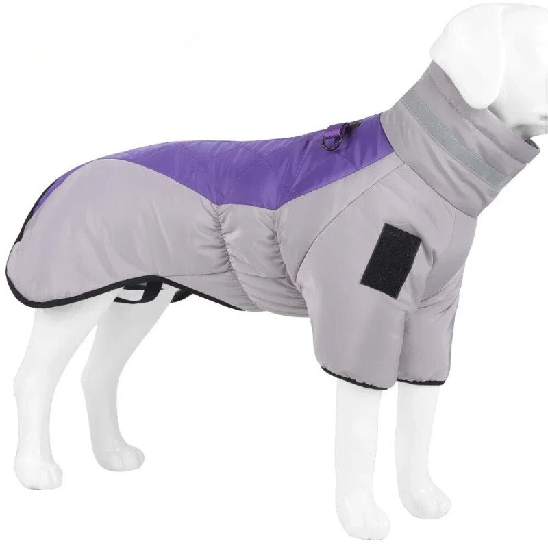 Dog Winter Coat Dog Outerwear Cotton-Padded Jacket Warm Turtleneck Dog Jacket