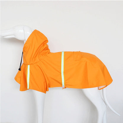 Reflective Pets Dog Raincoats With Hood Waterproof Adjustable Rain Poncho