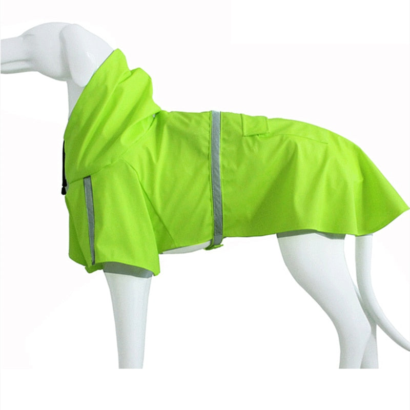 Reflective Pets Dog Raincoats With Hood Waterproof Adjustable Rain Poncho