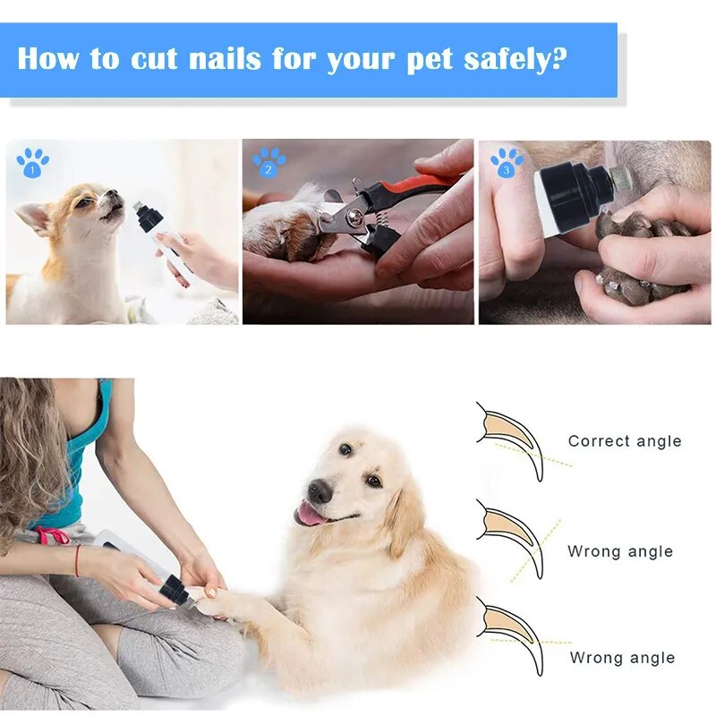 Amoladoras de uñas para perros con carga USB