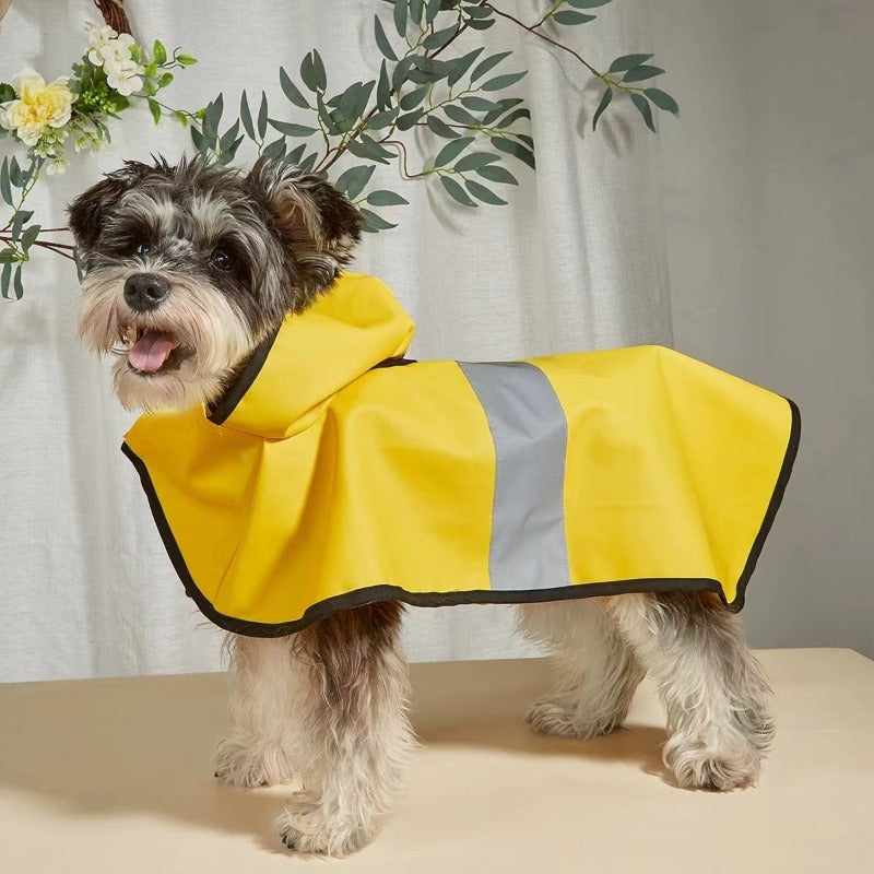 Chubasquero para perros reflectante al aire libre clásico impermeable chaqueta impermeable