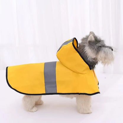 Chubasquero para perros reflectante al aire libre clásico impermeable chaqueta impermeable