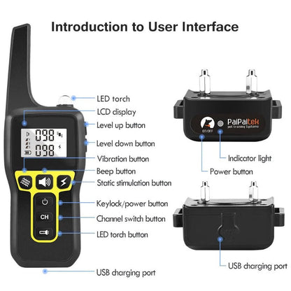 1000m Remote And Rechargeable Dog Collar Dog Training Collar Shock Collar For Dogs