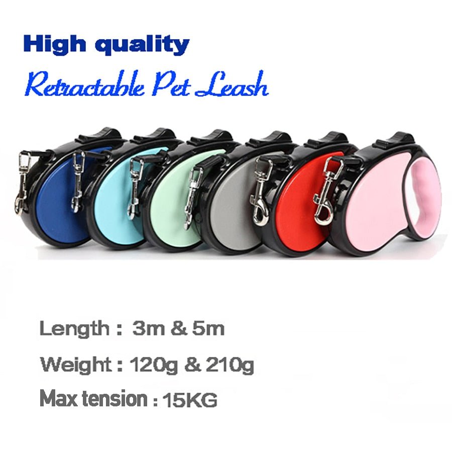 Ergonomic Retractable Dog Leash