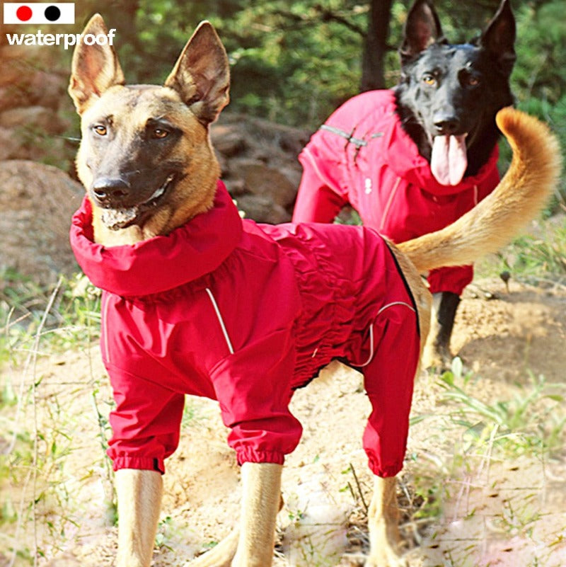 Reflective Dog Raincoat Waterproof Pet Dog Outdoor Jacket