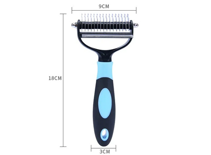 Versatile 2-in-1 Pet Grooming Brush | Reduce Shedding and Mats